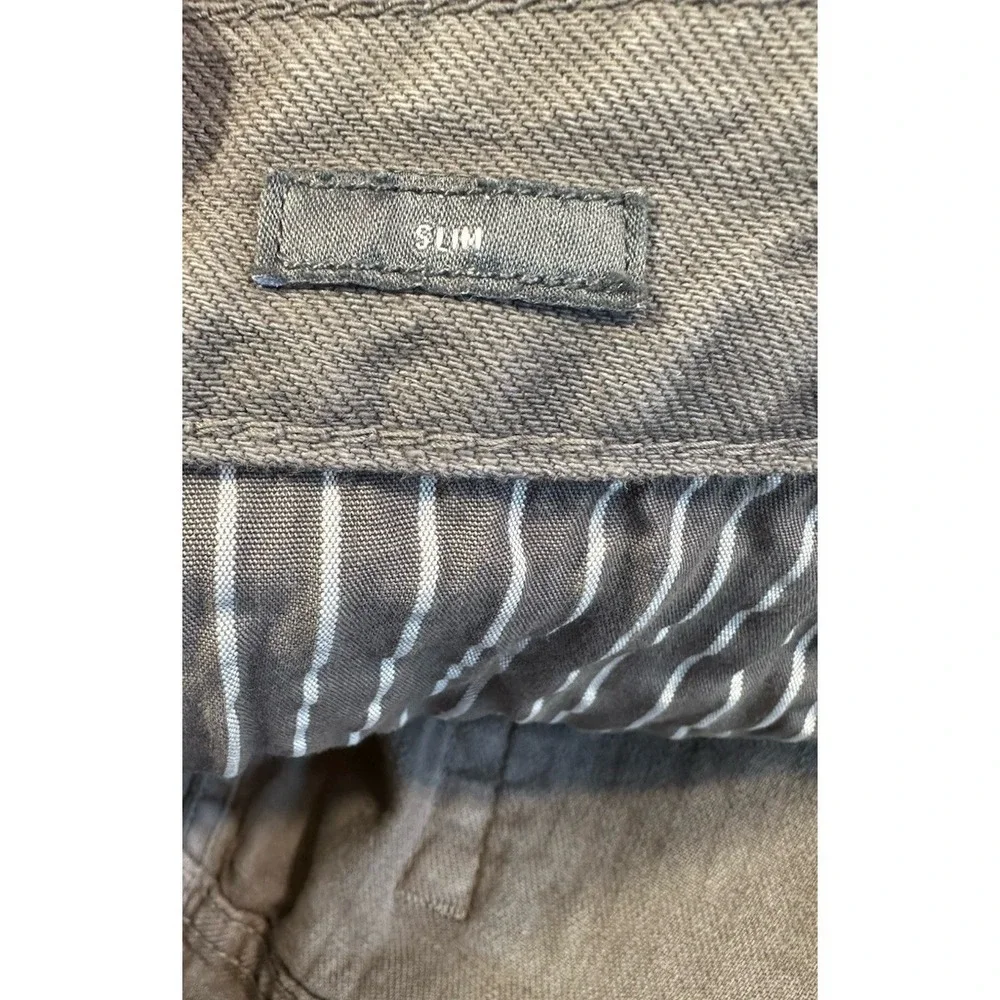 Bonobos Travel Jeans Mens 34x34 Gray Slim Straight Leg Stretch Read